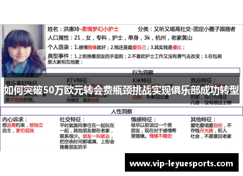 如何突破50万欧元转会费瓶颈挑战实现俱乐部成功转型